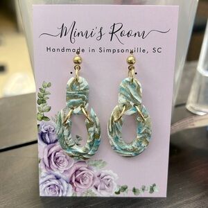 Handmade polymer clay earrings